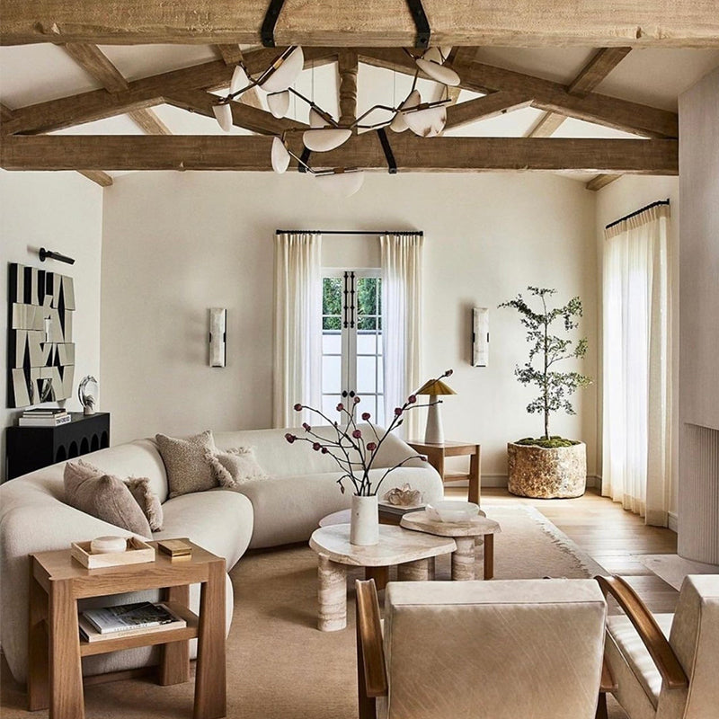 Glacera Alabaster Artistic Modern Chandelier For Living Room by Bling Lighting Studio
