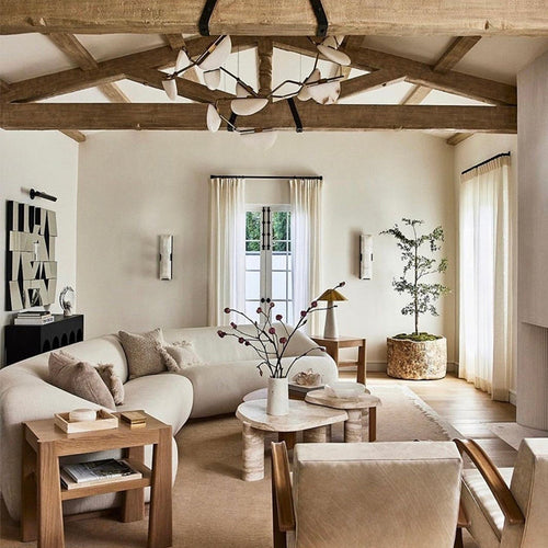Glacera Alabaster Artistic Modern Chandelier For Living Room by Bling Lighting Studio