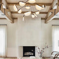 Glacera Alabaster Artistic Modern Chandelier For Living Room by Bling Lighting Studio