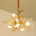 Zeke Branch Brass Crystal Chandelier by Bling Lighting Studio