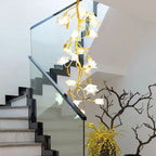 Branch Flower Craftsman Chandelier