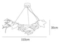 Branch Folio Brass Chandelier