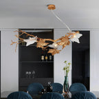 Branch Folio Brass Chandelier