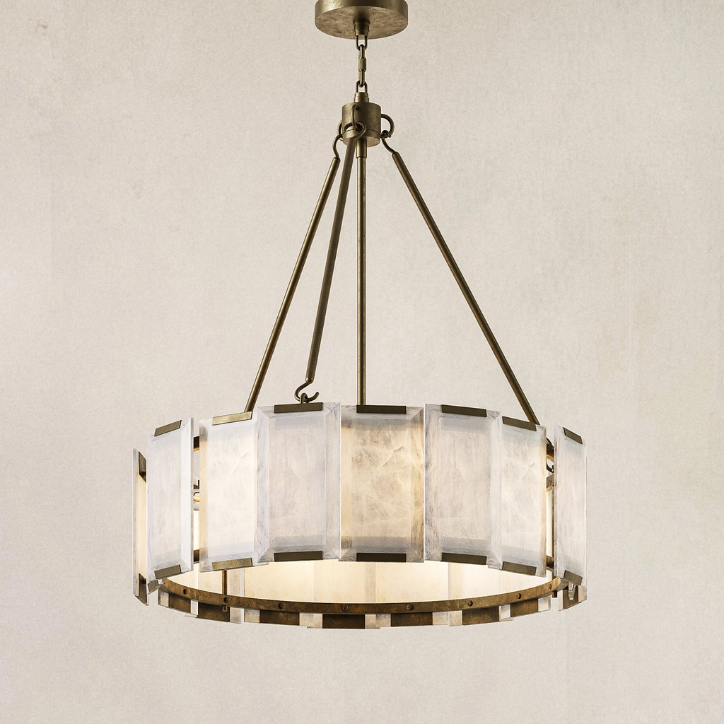 Azzurra Alabaster Chandelier 28"