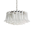 Modern Petals White Murano Chandelier product image