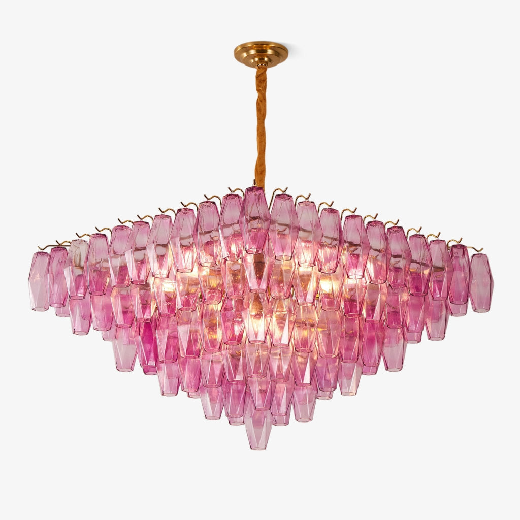Murano Poliedri Prism Empire Chandelier