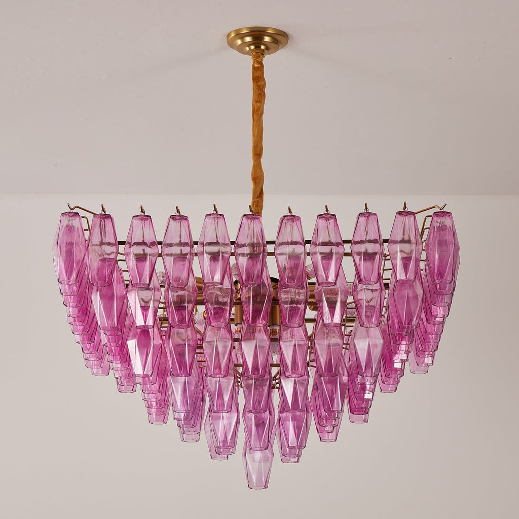 Murano Poliedri Prism Empire Chandelier