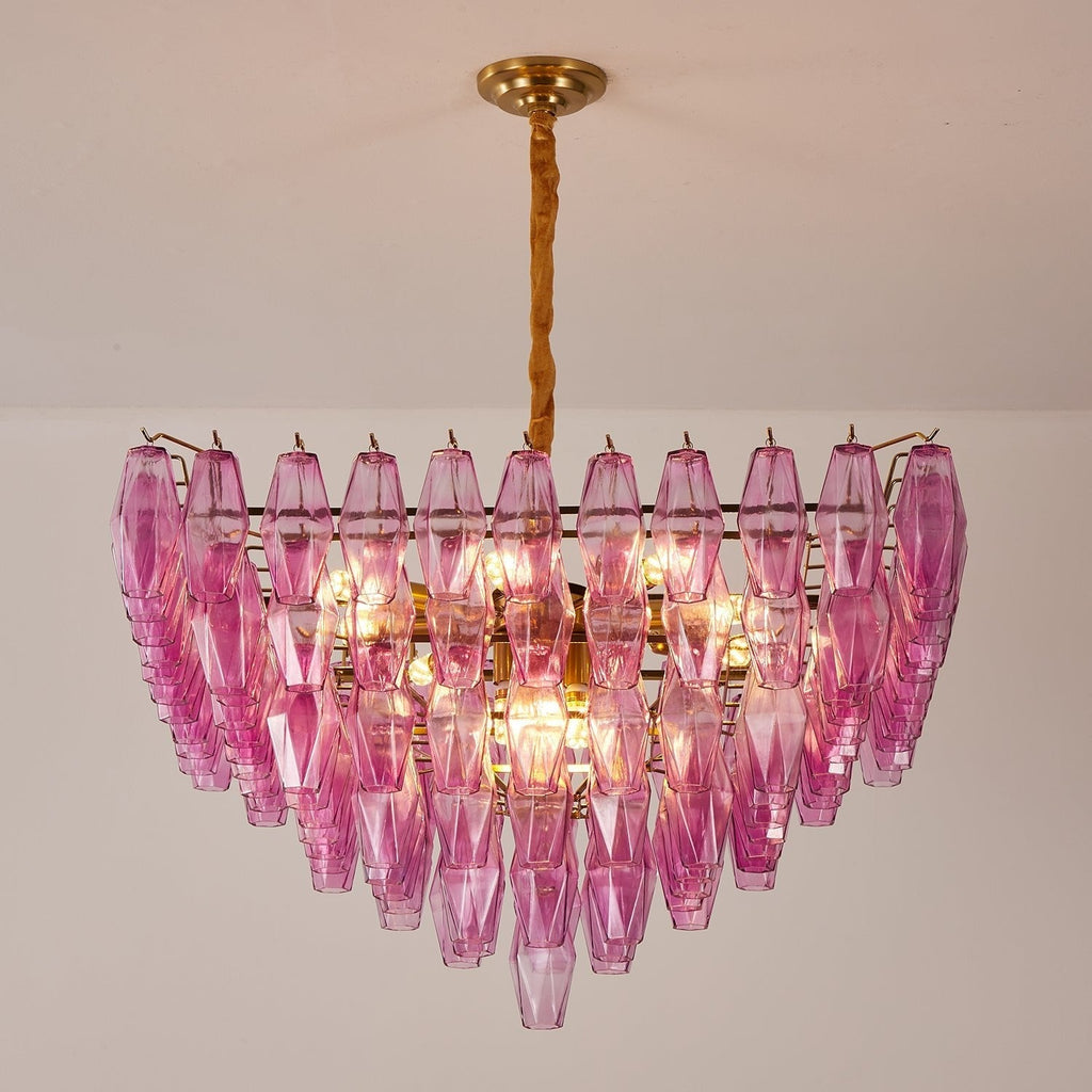 Murano Poliedri Prism Empire Chandelier