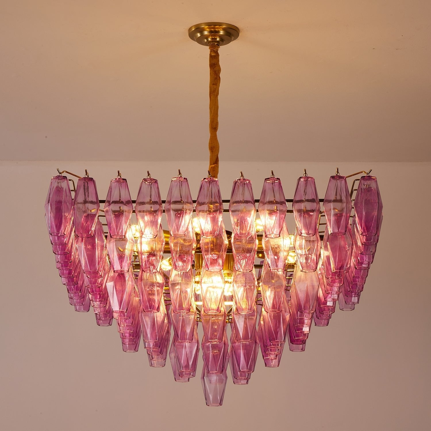 Murano Poliedri Prism Empire Chandelier