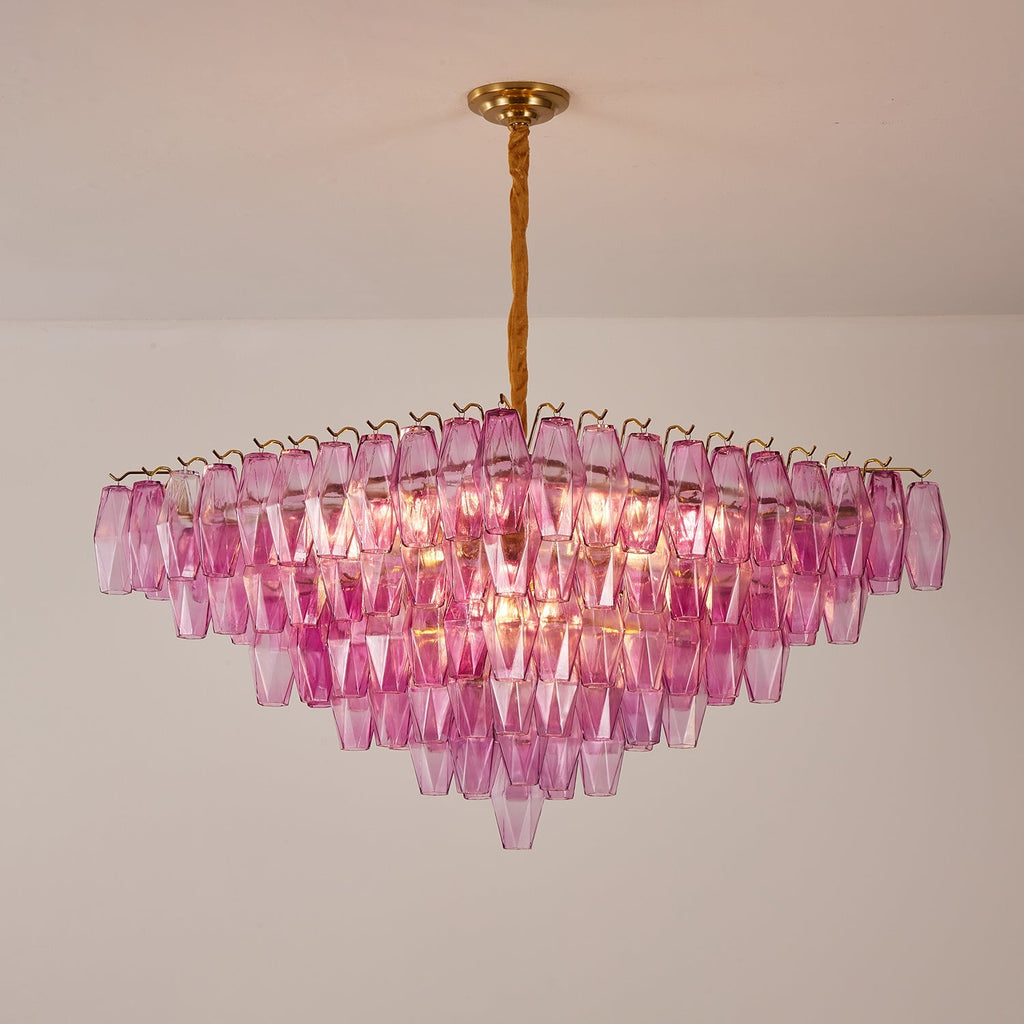 Murano Poliedri Prism Empire Chandelier