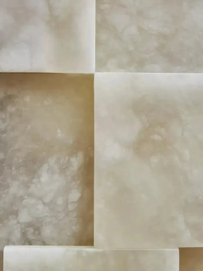 Pair Of Long Wall Sconces in Alabaster by Bling Lighting Studio