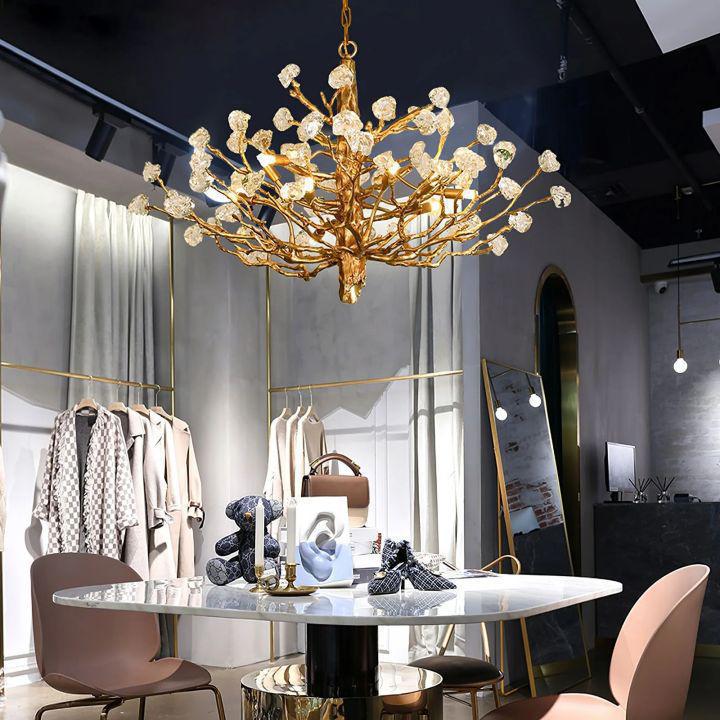 Noda Crystal Branch Chandelier by Bling Lighting Studio