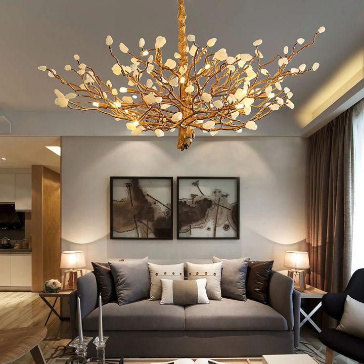 Noda Crystal Branch Chandelier by Bling Lighting Studio