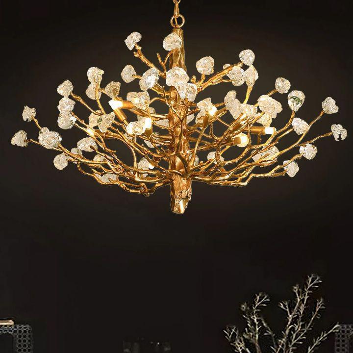 Noda Crystal Branch Chandelier by Bling Lighting Studio