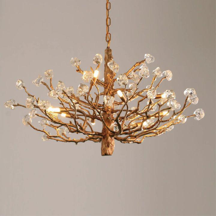 Noda Crystal Branch Chandelier by Bling Lighting Studio