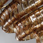 Luxury Amor Ghiaccio Glass Oval Chandelier 54"W/65"W product image