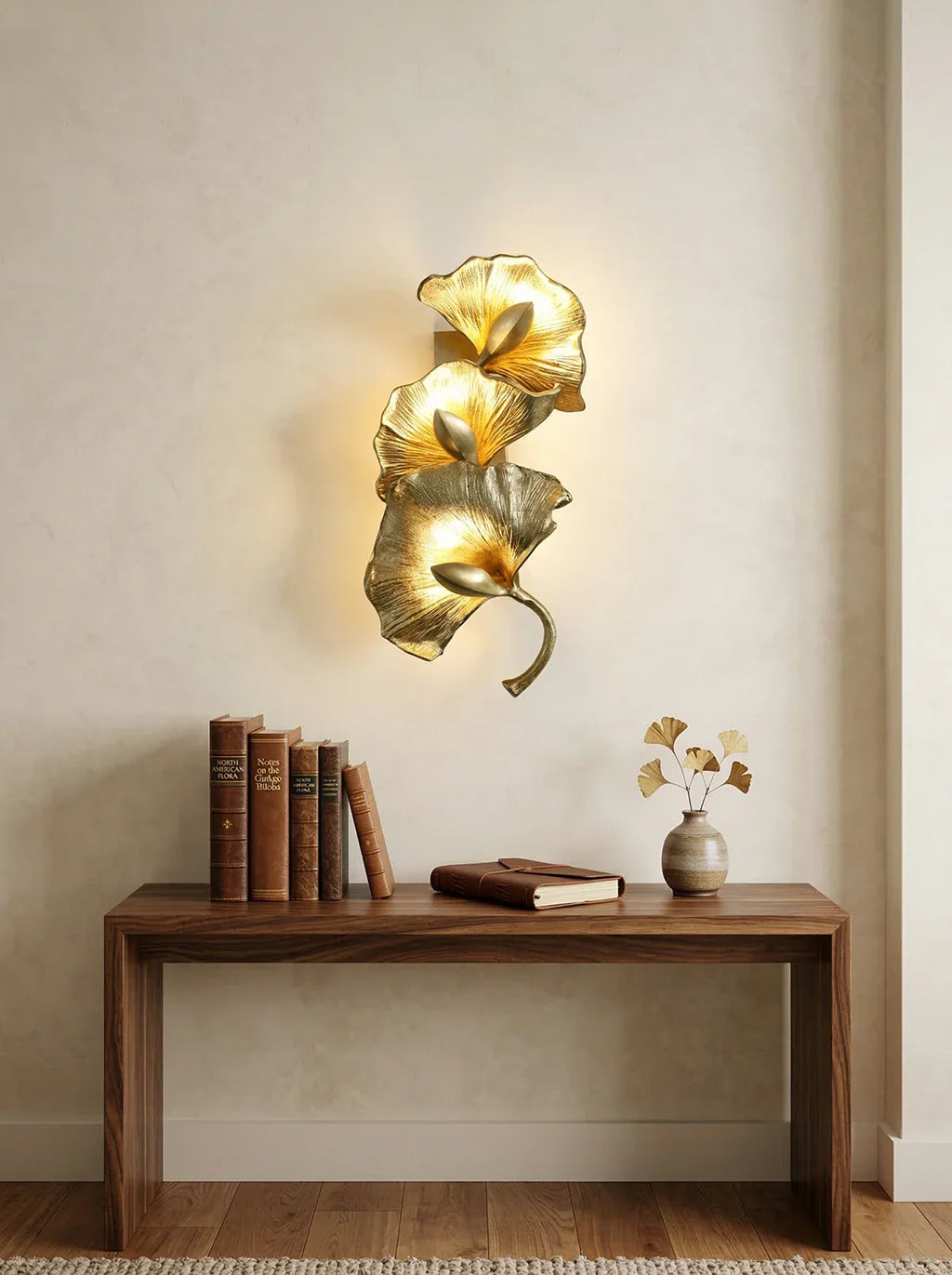 Ginkgo Leaf Branch Wall Lamp product image