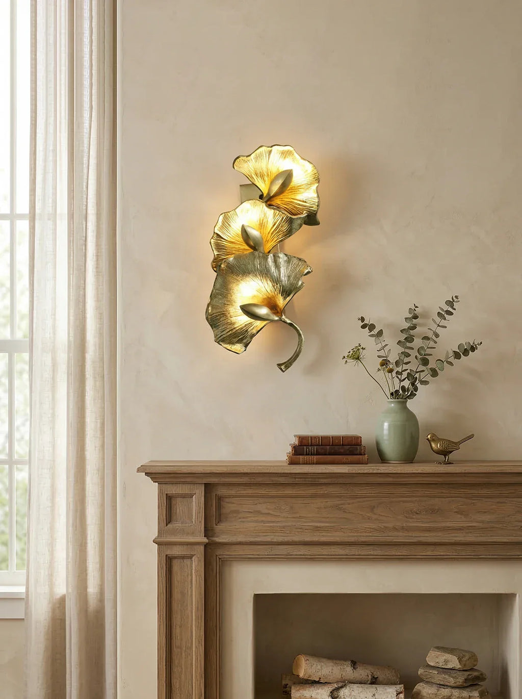 Ginkgo Leaf Branch Wall Lamp additional product view