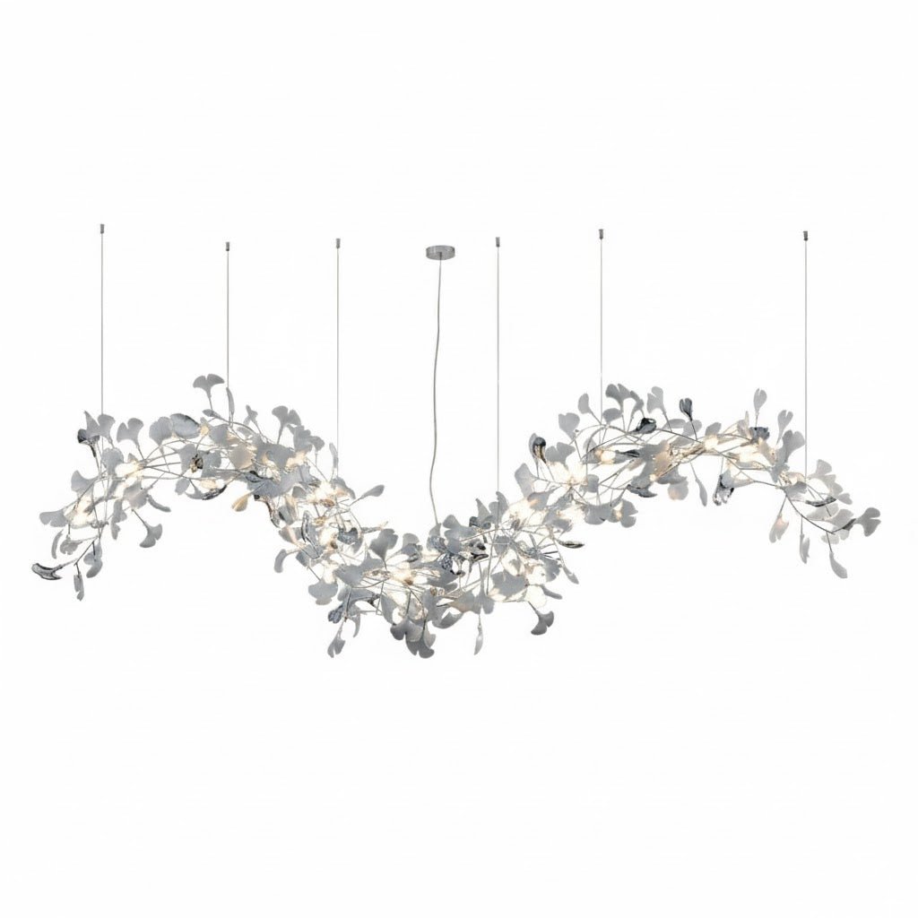 Golden Fan Leaf Artistic Chandelier product image