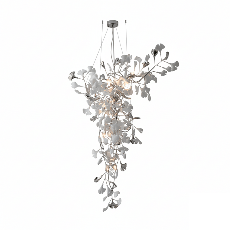Golden Fan Leaf Artistic Chandelier product image