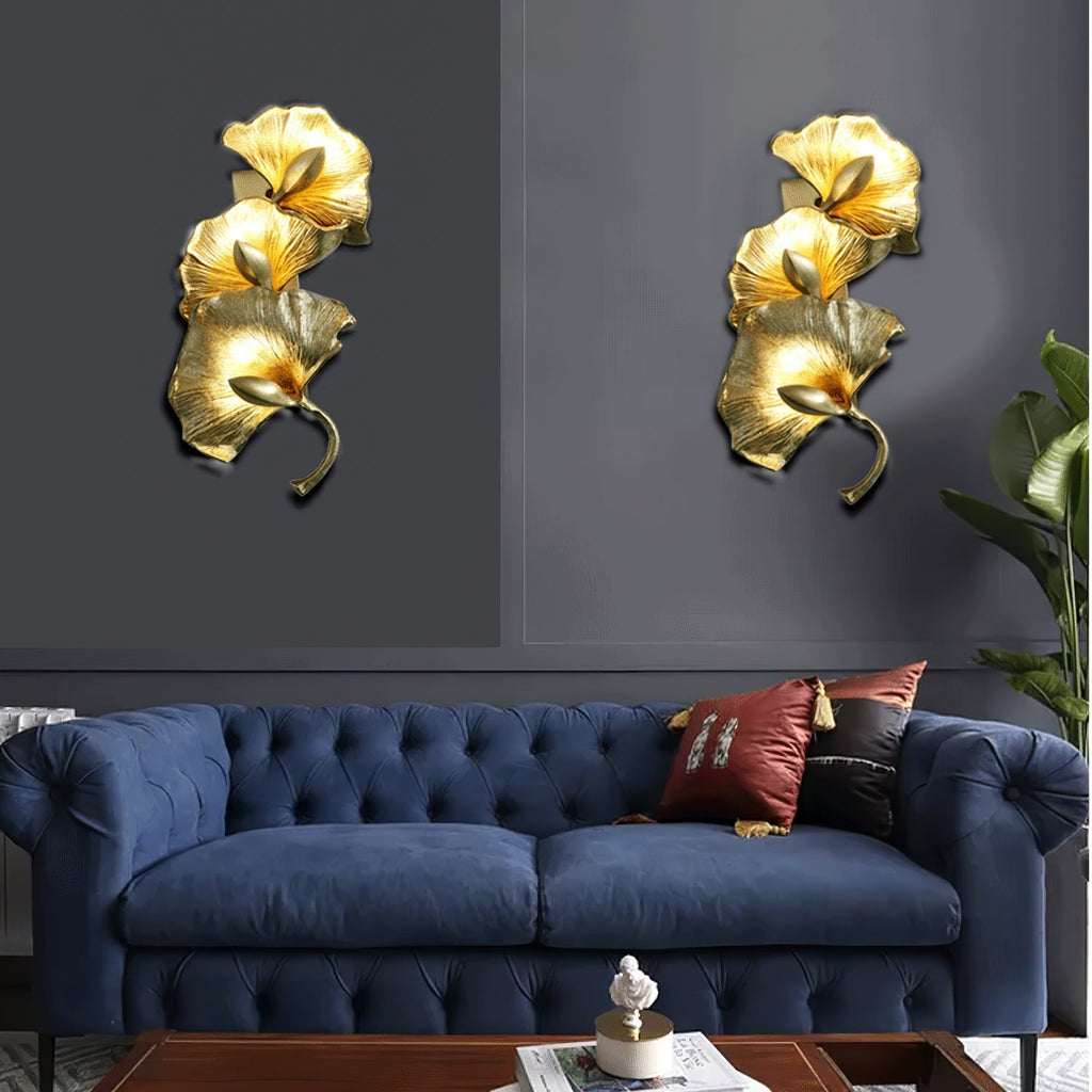 Ginkgo Leaf Branch Wall Lamp product image