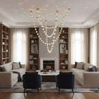 Strand Necklace Chandelier lighting by Bling Lighting Studio