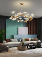 Glass Swallow Branch Chandelier product image