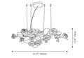 Gold Leaf Branch Chandelier by Bling Lighting Studio