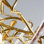 Gold Round Teardrop Branch Chandelier product image