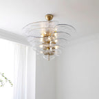 Petals Glass Chandelier Murano lighting by Bling Lighting Studio