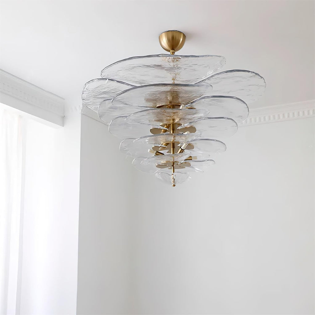 Petals Glass Chandelier Murano lighting by Bling Lighting Studio