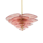 Petals Glass Chandelier Murano lighting by Bling Lighting Studio