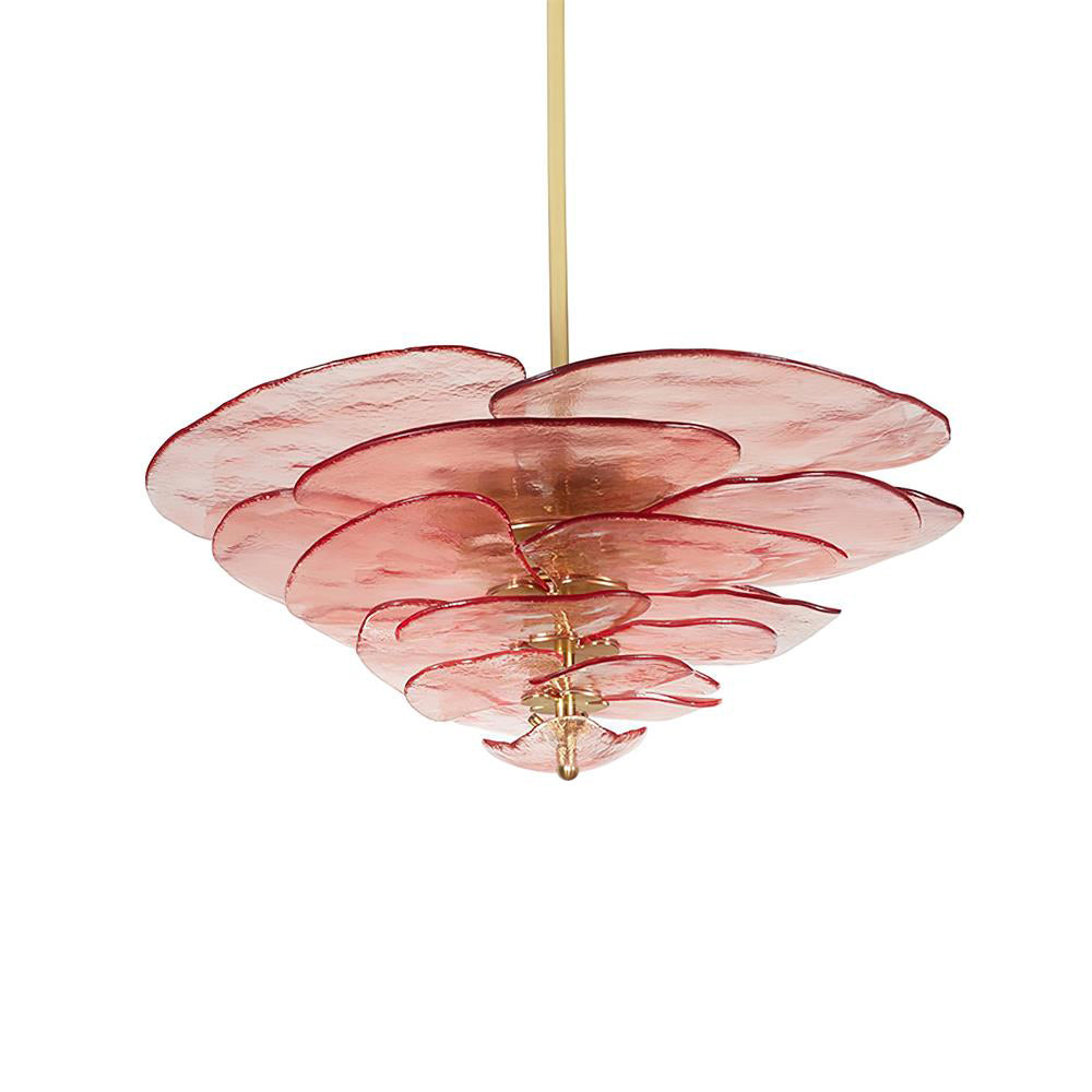 Petals Glass Chandelier Murano lighting by Bling Lighting Studio