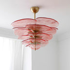 Petals Glass Chandelier Murano lighting by Bling Lighting Studio