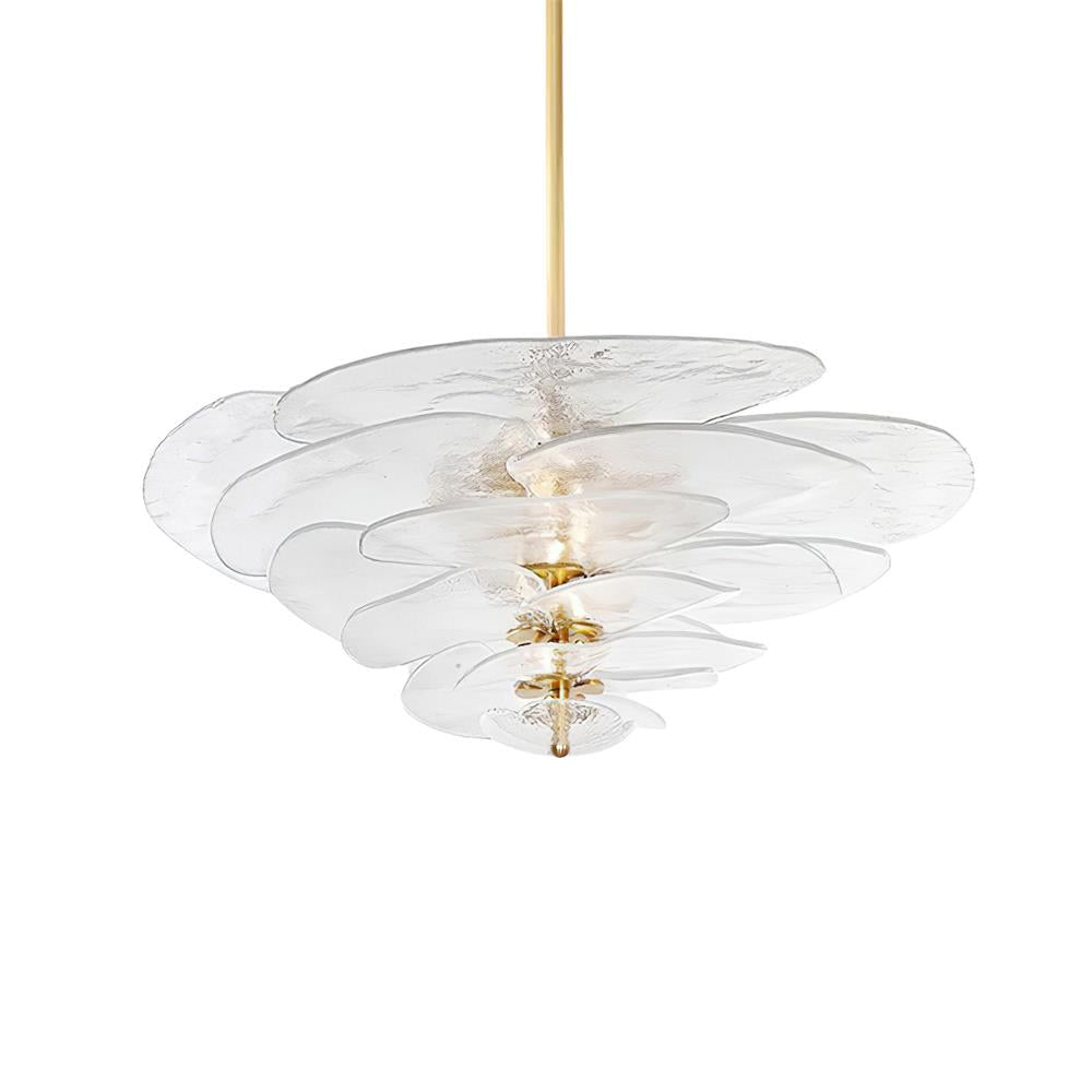 Petals Glass Chandelier Murano lighting by Bling Lighting Studio