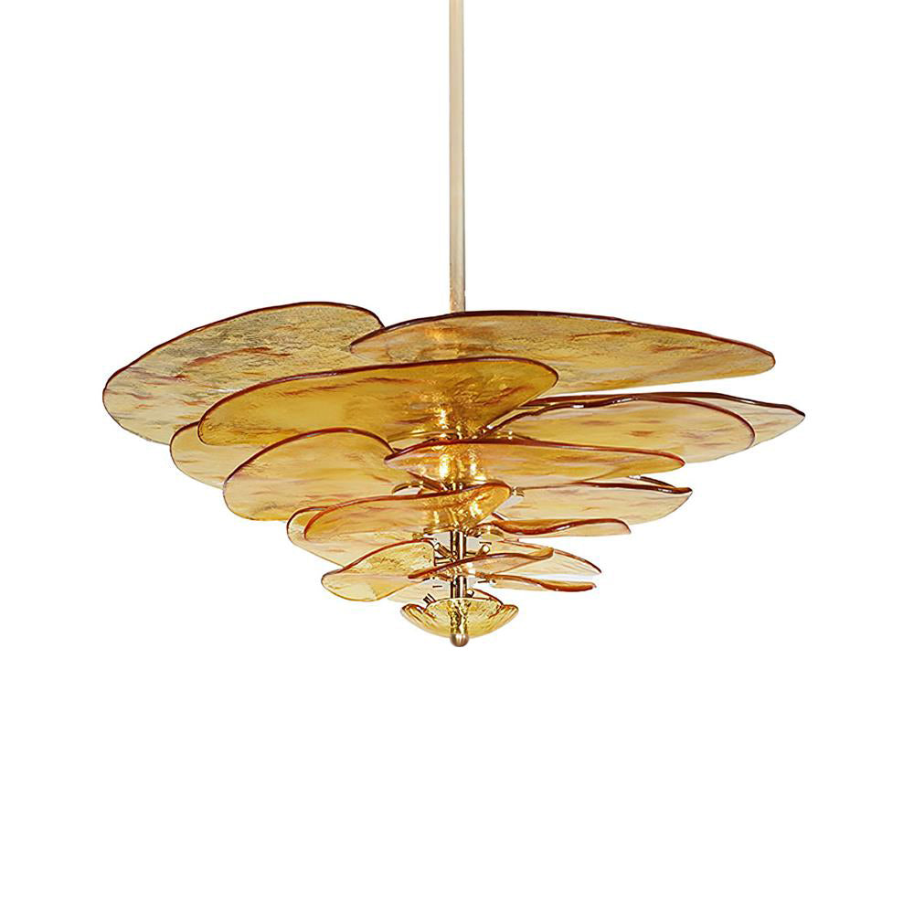 Petals Glass Chandelier Murano lighting by Bling Lighting Studio