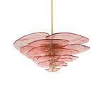 Petals Glass Chandelier Murano lighting by Bling Lighting Studio
