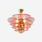 Petals Glass Chandelier Murano lighting by Bling Lighting Studio