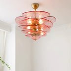 Petals Glass Chandelier Murano lighting by Bling Lighting Studio