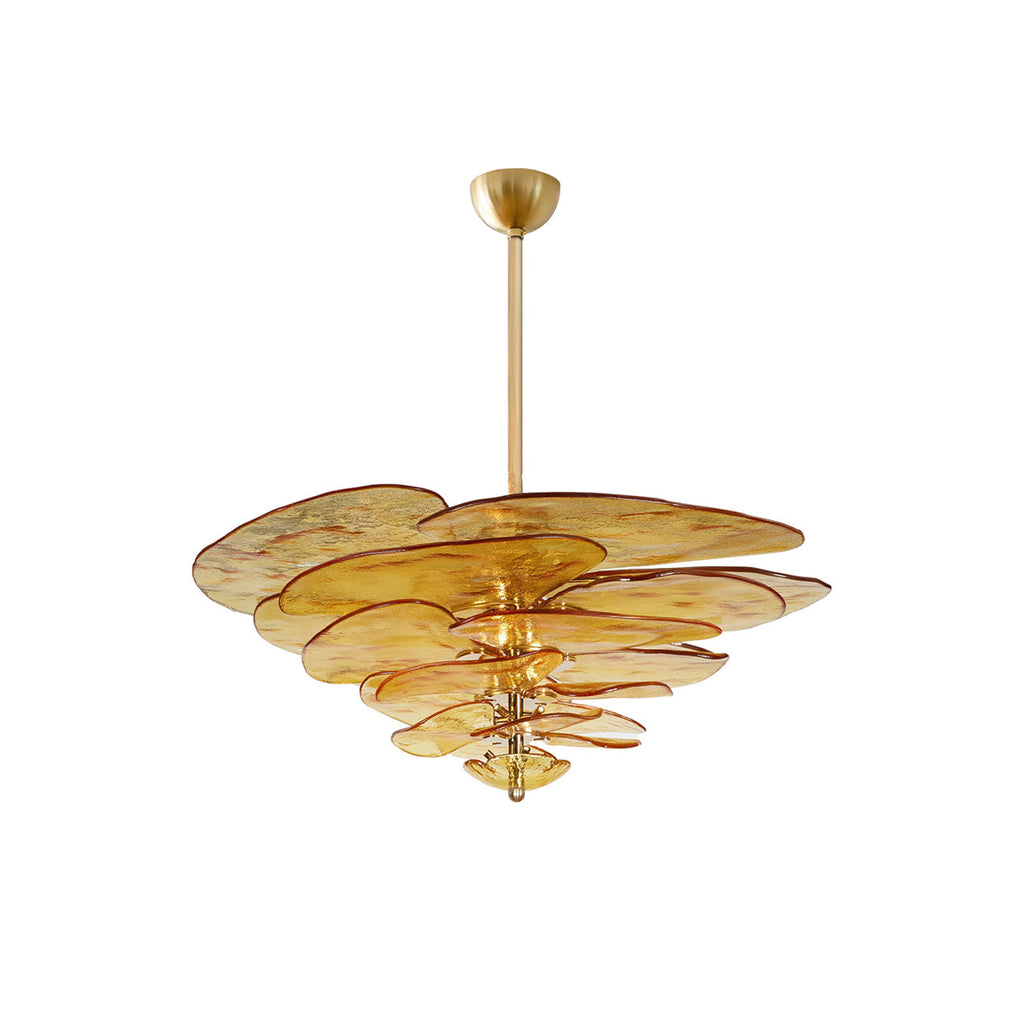 Petals Glass Chandelier Murano lighting by Bling Lighting Studio