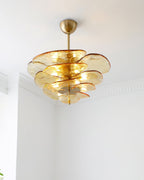 Petals Glass Chandelier Murano lighting by Bling Lighting Studio