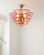 Petals Glass Chandelier Murano lighting by Bling Lighting Studio