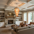 Gorgeous Murano Felci Amber Glass Chandelier product image