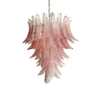Gorgeous Murano Felci Pink Glass Chandelier by Bling Lighting Studio