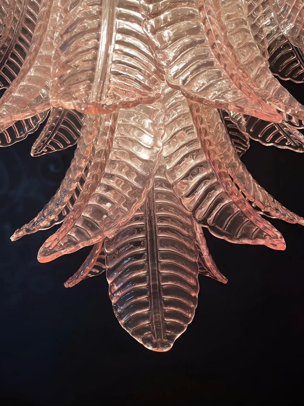 Gorgeous Murano Felci Pink Glass Chandelier product image