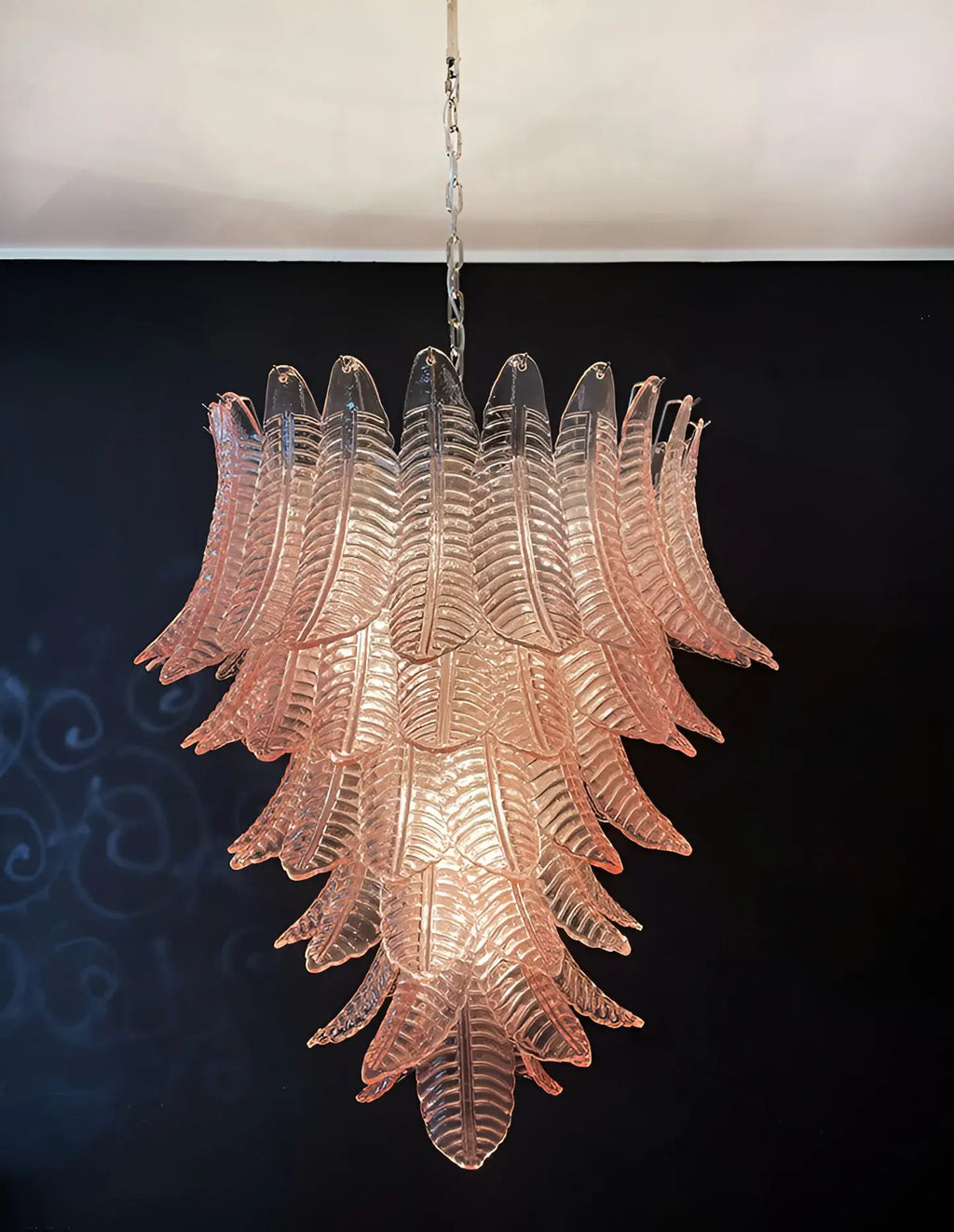 Gorgeous Murano Felci Pink Glass Chandelier product image
