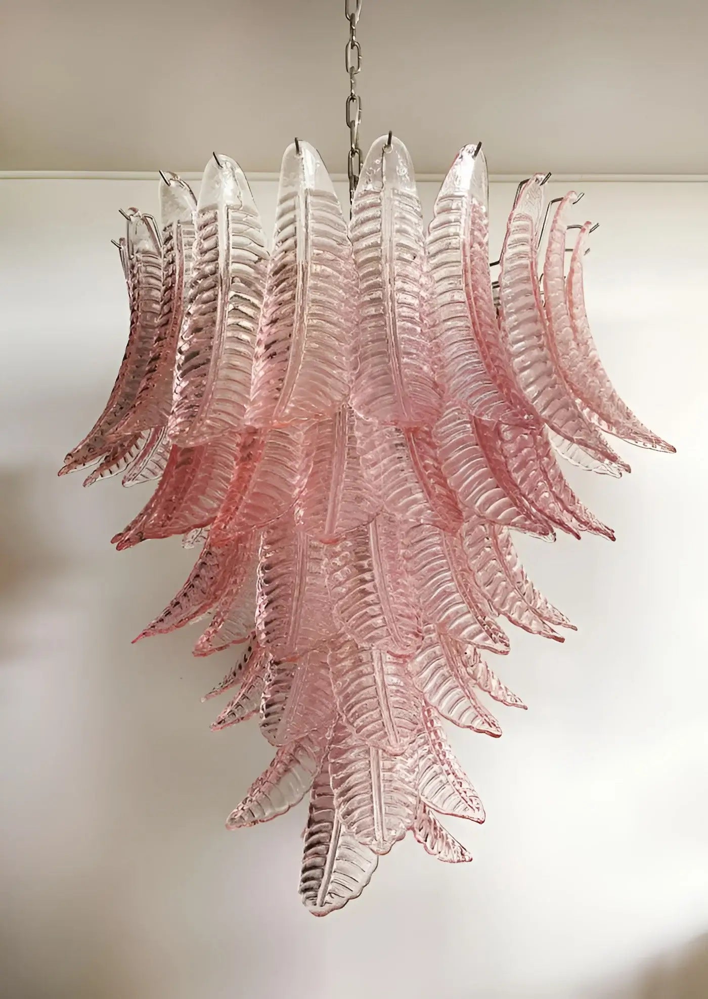 Gorgeous Murano Felci Pink Glass Chandelier product image