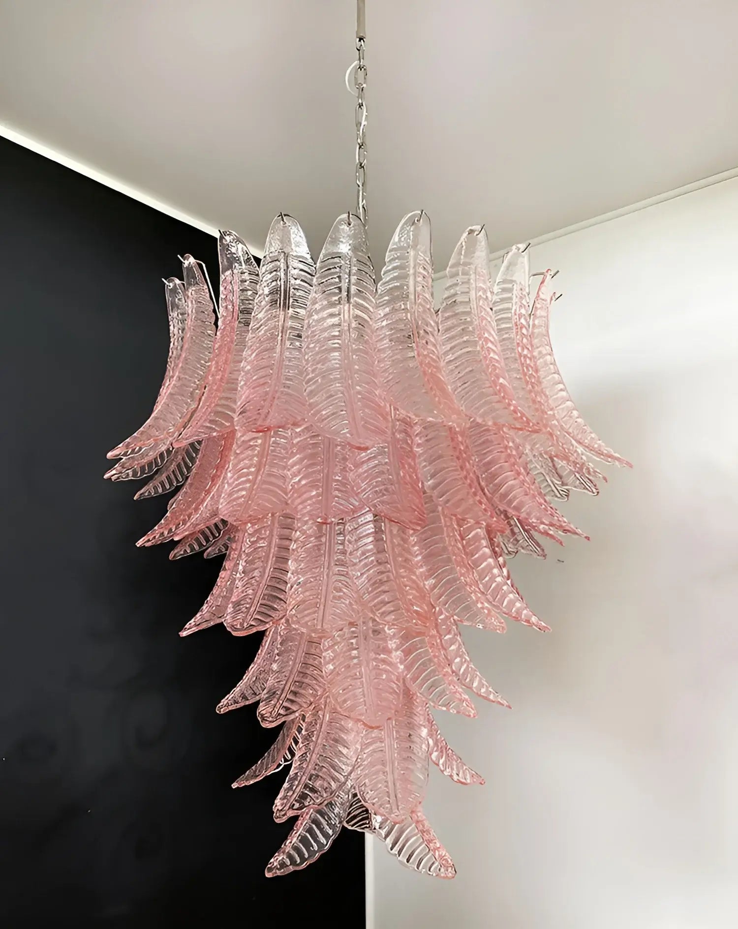Gorgeous Murano Felci Pink Glass Chandelier product image