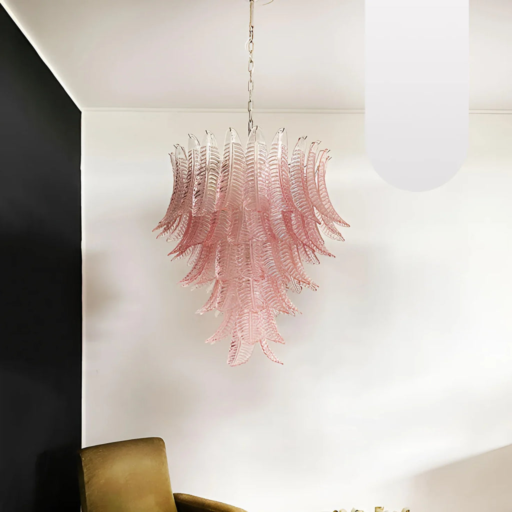 Gorgeous Murano Felci Pink Glass Chandelier product image