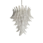 Gorgeous Murano Felci Transparent Glass Chandelier by Bling Lighting Studio
